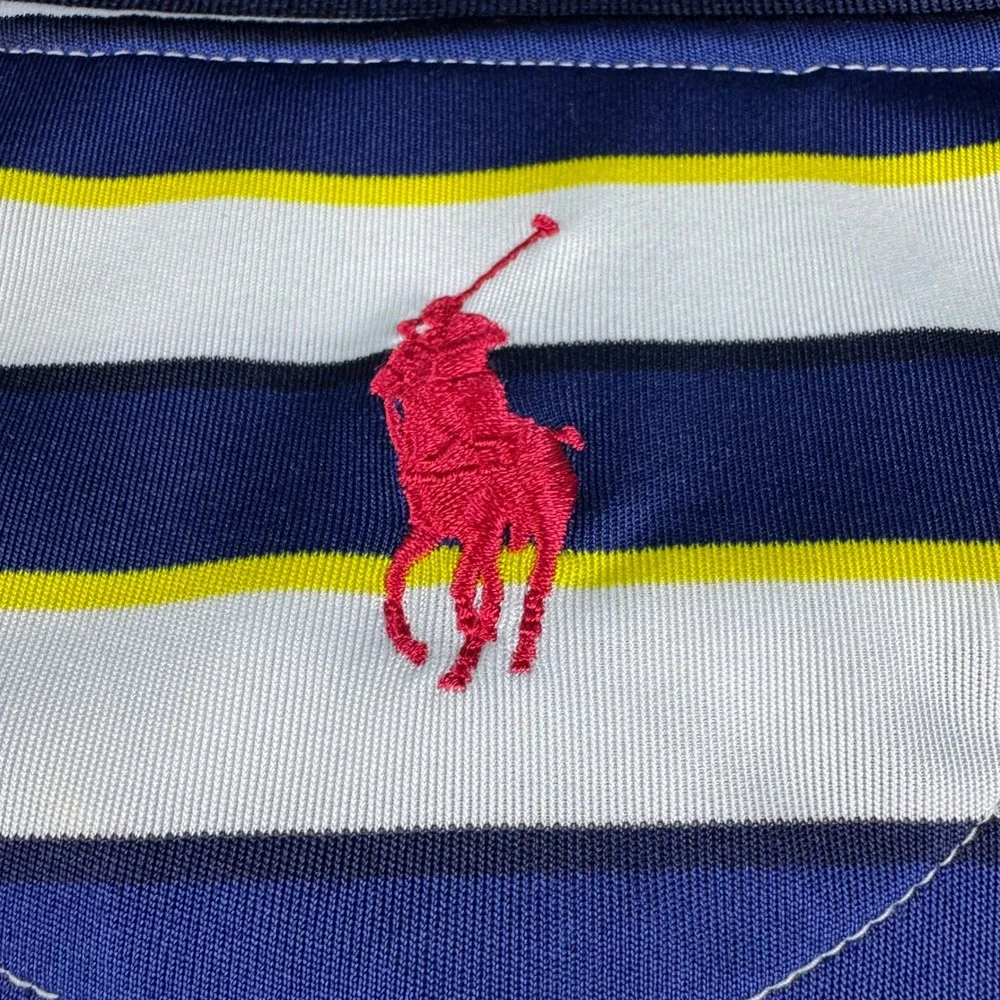 Polo Ralph Lauren XXL Golf Polo Shirt Blue‎ Striped 2020 US Open Winged Foot